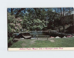 Postcard Meyers Lake in Beautiful Lithia Park, Ashland, Oregon