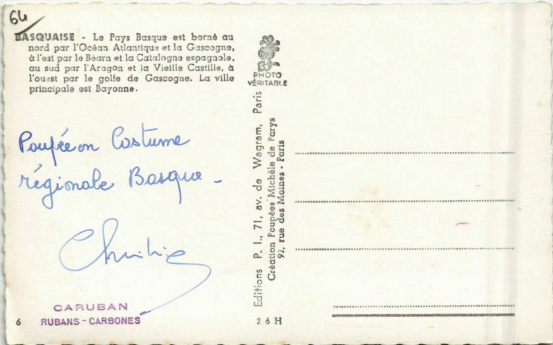 CPA Basquaise - Toy Doll - Folklore (1164023)