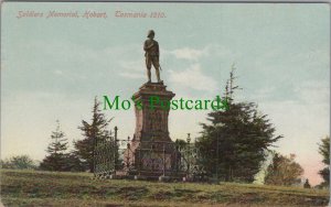 Australia Postcard - Soldiers Memorial, Hobart, Tasmania 1910 - DC69