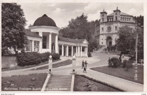 RP; MARIENBAD, Czech Republic, 1945; Trinkstelle Rudolfsquelle u. Kath, Kirche