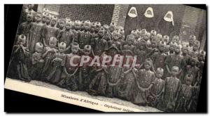 Old Postcard Negro Missions & # 39Afrique native Orphanage