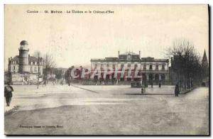 Old Postcard Brive The theater and the Chateau d & # 39eau