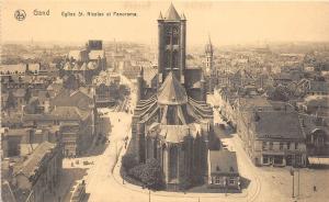 BG25860 eglise st nicolas et panorama  gent   gand  belgium 1 2