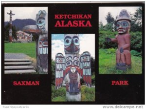Alaska Ketchikan Indian Totem Poles Saxman Park