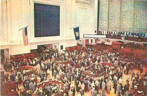 New York Stock Exchange, Interior View With People, Chrome Unused