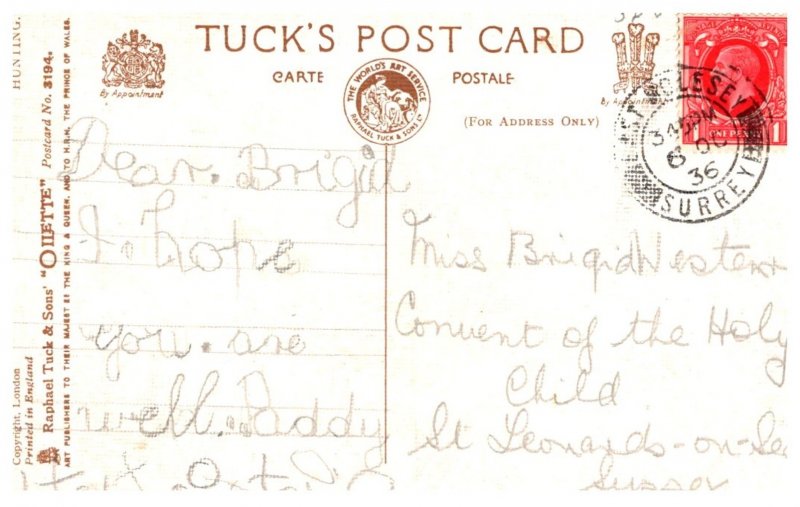 Dog  ,  Tallly Ho   , ( Fox Hunt )