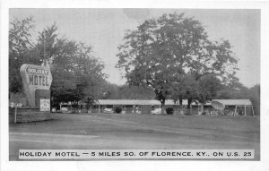 J46/ Florence Kentucky Postcard c1940s Holiday Motel U.S. Highway 25   282