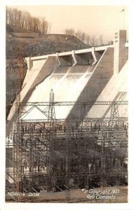 RPPC, TN Tennessee   NORRIS DAM    1937 Rell Clements Real Photo Postcard