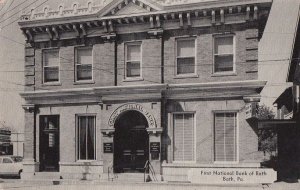 Postcard First National Bank of Bath Bath PA