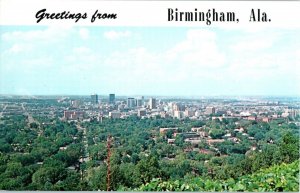 Greetings From Birmingham Industrial Center of the South Alabama Postcard