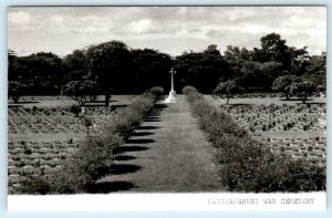 RPPC  KANCHANABURI WAR CEMETERY, Thailand ~ Imprisoned Railway Workers Postcard