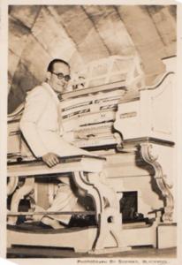 Horace Finch on Wurlitzer Organ Empress Ballroom Blackpool Antique Small Photo