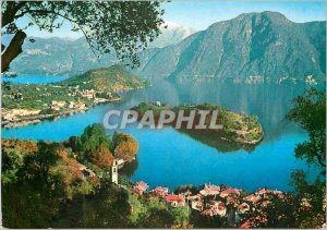 Modern Postcard Lago di Corno Sala Comacina corner of peace and poetry