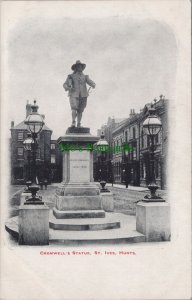 Huntingdonshire Postcard - Cromwell's Statue, St Ives   RS30083