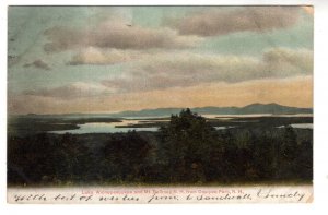 Lake Winnepesaukee and Mt Belknap, Ossipee Park, New Hampshire, Used 1907