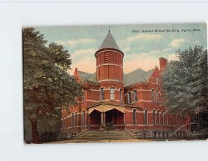 Postcard West Avenue School Building, Elyria, Ohio