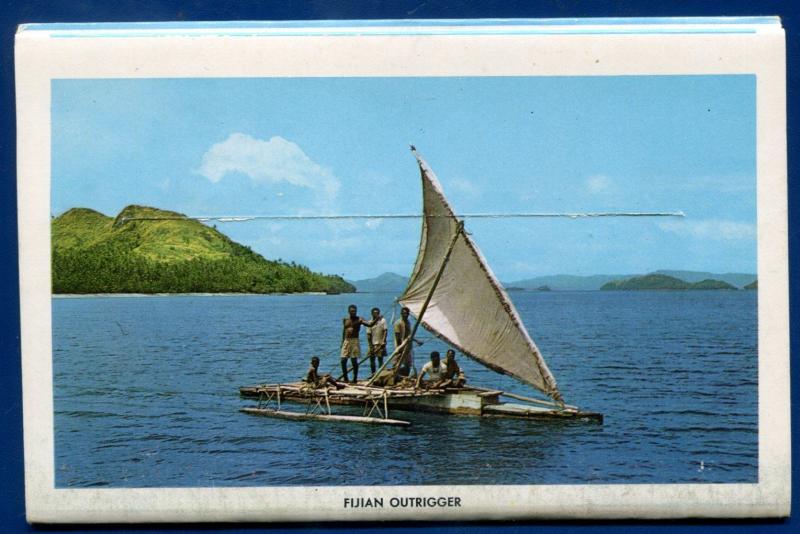 Loloma Fiji Crown Colony chrome postcard folder