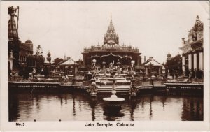 PC CALCUTTA JAIN TEMPLE INDIA REAL PHOTO (a24854)