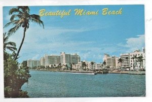 FL Miami Beach White Buildings along beach waterfront aerial view Florida