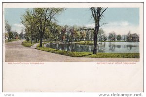 Lake In The Park, COLUMBUS, Ohio, 1905