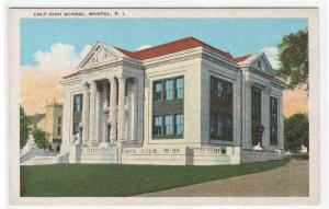 Colt High School Bristol Rhode Island 1920s postcard