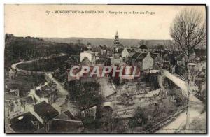 Postcard Old Moncontour Brittany view Taking the Rue des Forges