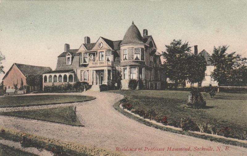 Residence of Professor Hammond - Sackville, New Brunswick, Canada - pm 1910 - DB