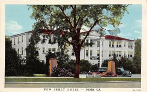 Perry Georgia 1930-40s Postcard New Perry Hotel