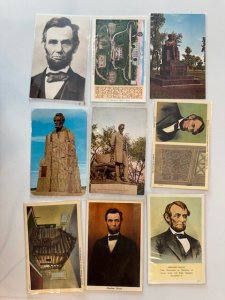 27 ABE ABRAHAM LINCOLN Vintage Postcards Lot FREE SHIPPING