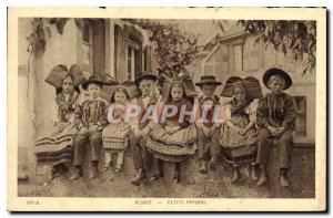 Old Postcard Alsace Small Farmers