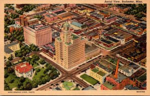 Minnesota Rochester Aerial View Curteich