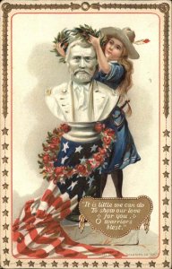 TUCK Decoration Day 179 US Grant Bust Civil War Patriotic Brundage Postcard