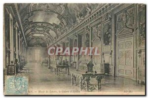 Old Postcard Paris Louvre Museum the Apollom Gallery