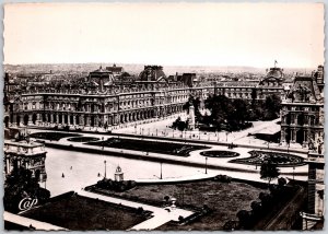 Paris Le Carrousel Panorama Du Louvre France Real Photo RPPC Postcard