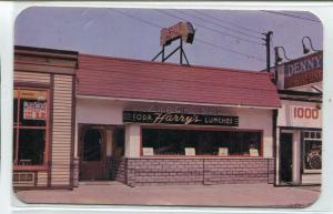 Harry's Snack Bar Restaurant Clayton New York 1950s postcard