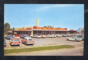 RED WING MINNESOTA RED WING POTTERY CO. STORE OLD CARS ADVERTISING POSTCARD