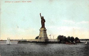 Statue of Liberty New York City, USA Unused tab marks on corners from being i...