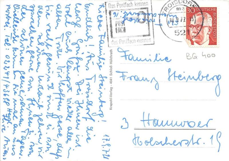 BG400  troisdorf burg wissem mit parkanlagen  CPSM 14x9.5cm germany