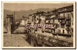 Old Postcard Sospel Old Houses On The Bevera