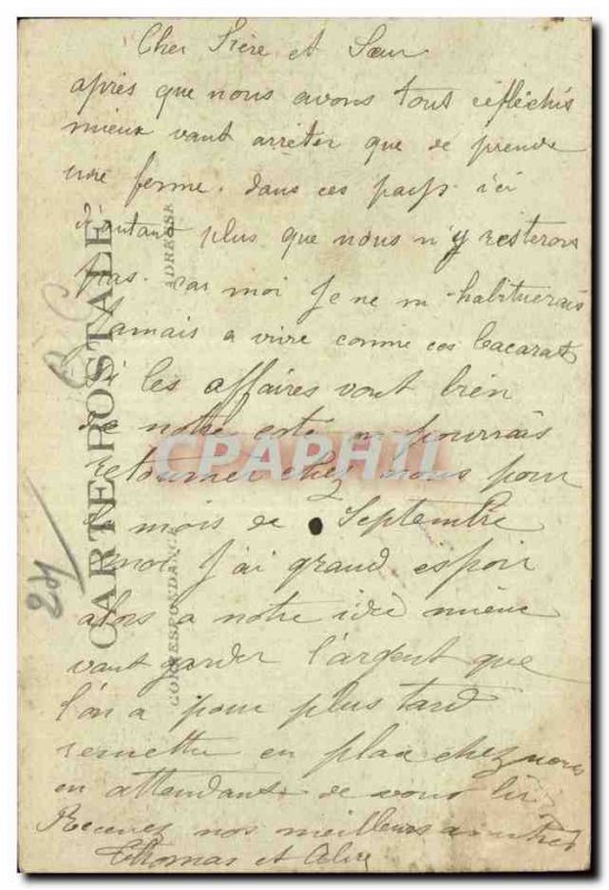 Old Postcard Thiviers Dordogne Remembrance