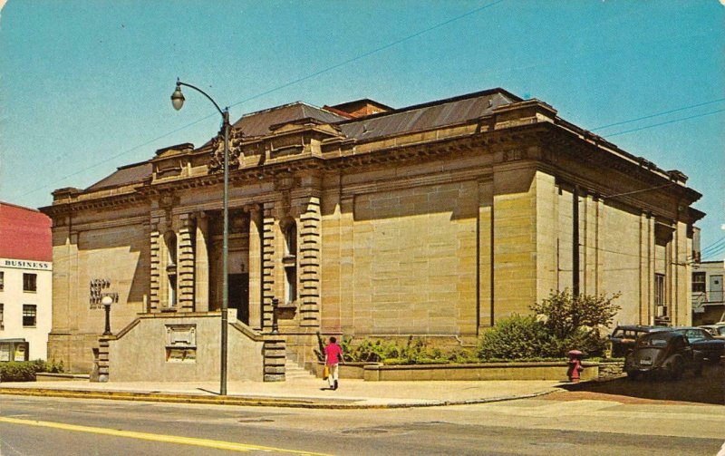 AKRON, OH Ohio  AKRON ART INSTITUTE~Pottery & Painting Classes  Chrome Postcard