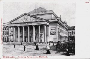 Belgium Bruxelles Brussels Théâtre Royal de la Monnaie Vintage Postcard C205