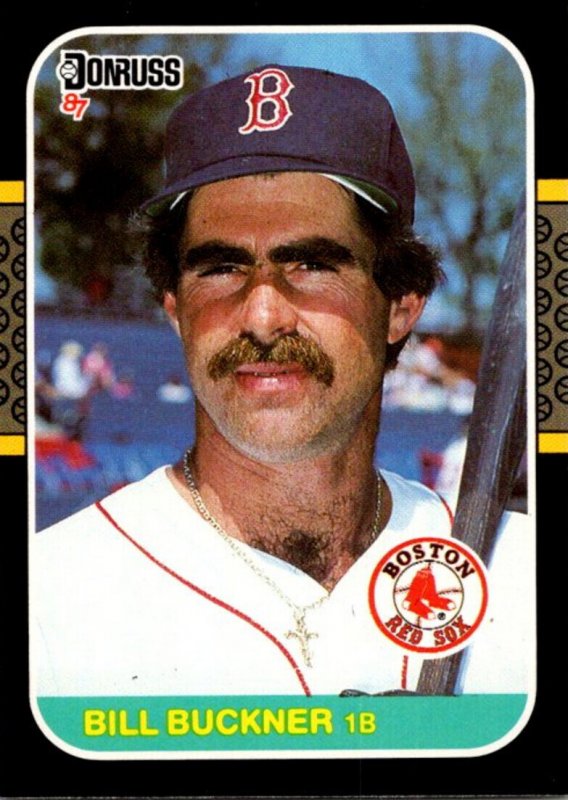 1987 DONRUSS Baseball Card Bill Buckner 1B Boston Red Sox sun0591