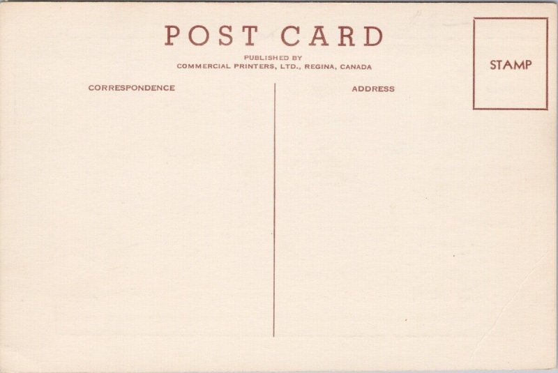 RCAF Training School Regina College Regina Saskatchewan SK Litho Postcard H30