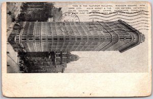 New York City New York NY, 1909 Flatiron Building Madison Square Arch., Postcard