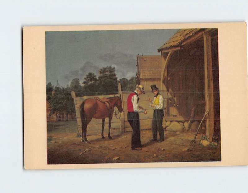 Postcard Bargaining For A Horse By W. Mount New York Historical Society NY USA
