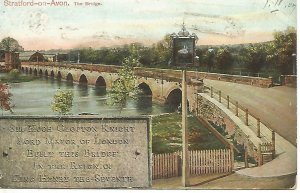 Stratford-on-Avon.  The Bridge.