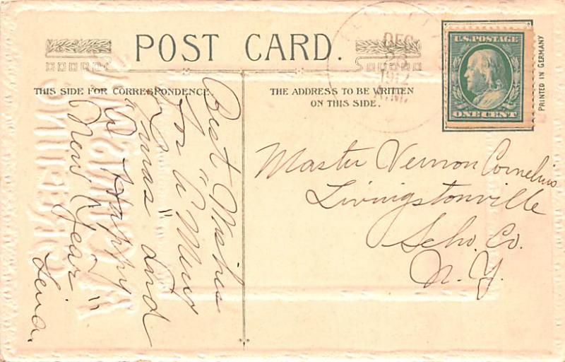 Christmas Postcard Old Vintage Antique Post Card