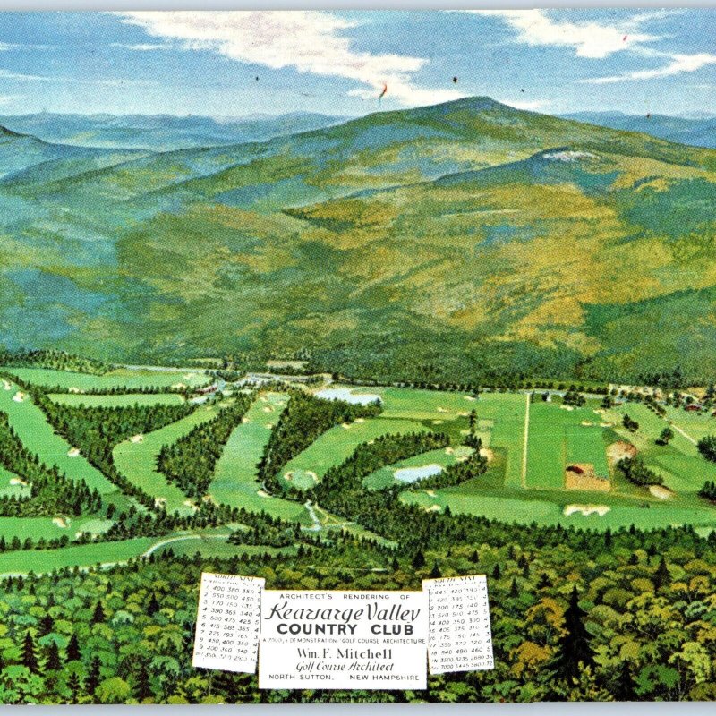 9 Oversized 1970s North Sutton, NH Kearsarge Valley Country Club Postcard 1T