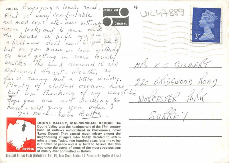 uk47889 doone valley malmsmead devon uk horse